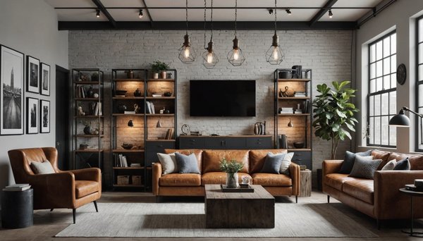 10 idées inspirantes pour un salon au style industriel